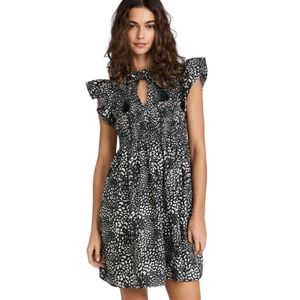 Sea Calla Cheetah Smocked Dress